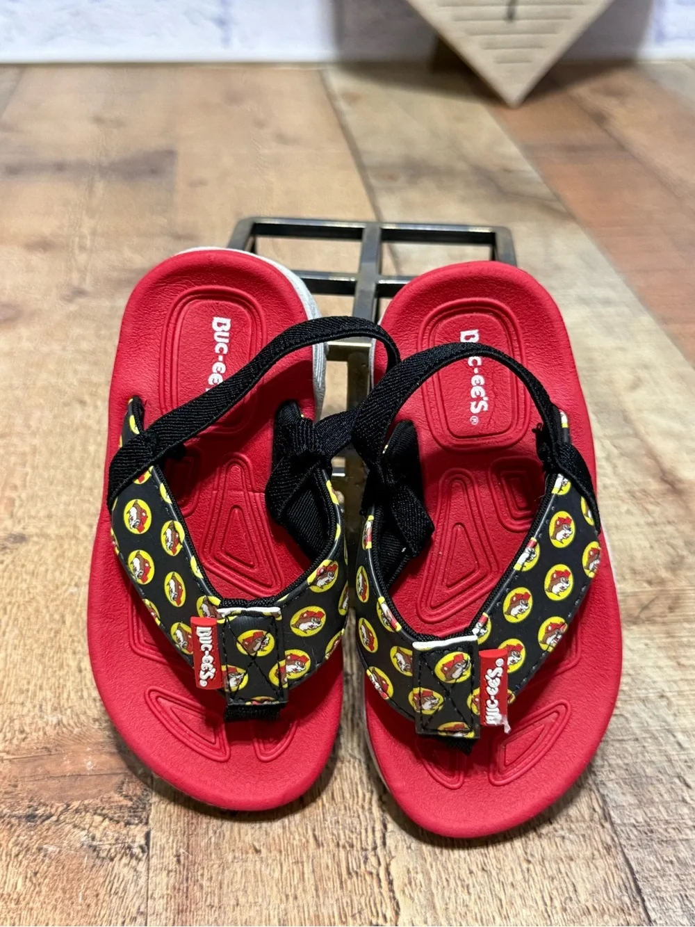 Buc-ee's brand toddler flip-flops